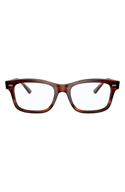Ray Ban 54mm Optical Glasses In Red Havana