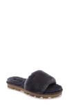 Ugg Cozette Genuine Shearling Slipper In Navy