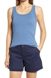 Caslonr Caslon Cotton Tank In Blue Moonlight