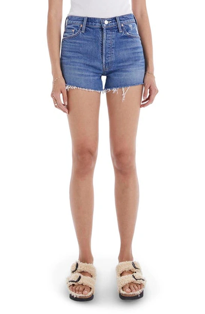 Mother The Tomcat Kick Fray Shorts Playing With Scissors Jeans In Playing With Scissors