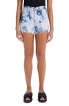 Mother The Tomcat Kick Fray Denim Shorts In In A Tizzy