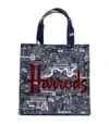 HARRODS SMALL PICTURE FONT SHOPPER BAG,16469517
