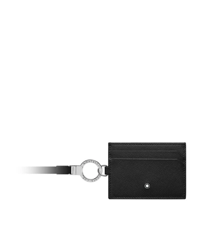 Montblanc Leather Sartorial 2cc Card Holder In Black