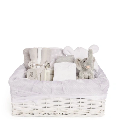 English Trousseau Organza Newborn Hamper In Grey