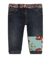 DOLCE & GABBANA KIDS SLIM FLORAL JEANS (3-30 MONTHS),16860309