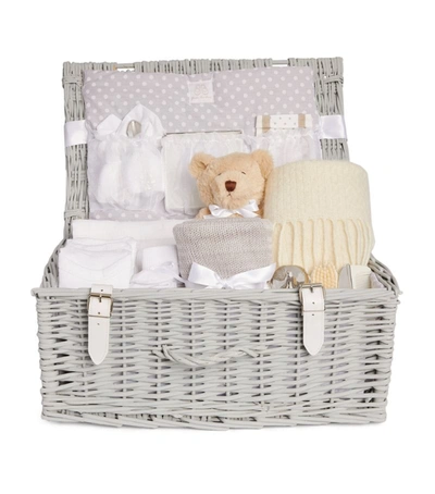 English Trousseau Large Goodie Two Shoes Hamper In Grey