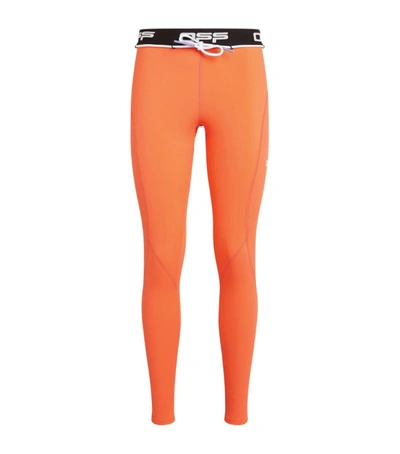 Off-white Active High-waisted Leggings In Red