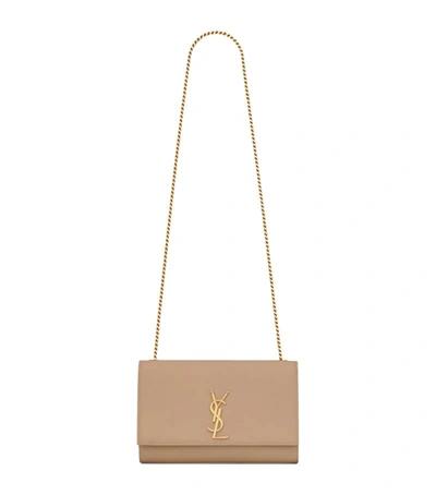 Saint Laurent Medium Kate Cross-body Bag In Beige