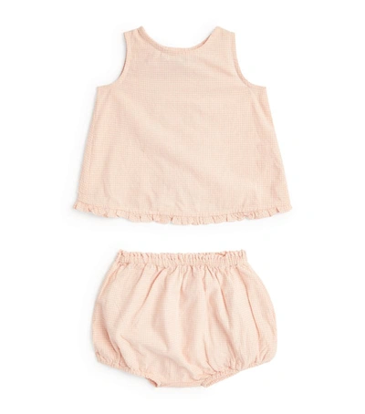 Ralph Lauren Babies' Top And Bloomers Set (3-24 Months) In Pink