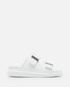 Alexander Mcqueen Hybrid Flatform Slide Sandals In White