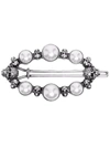 ALEXANDER MCQUEEN CRYSTAL SKULL-EMBELLISHED HAIR CLIP