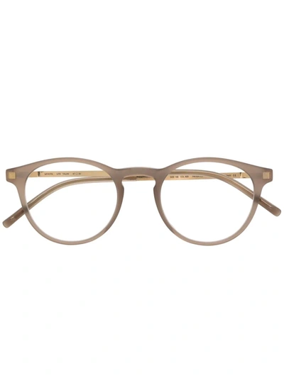 Mykita Talini Round-frame Glasses In Nude