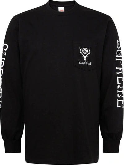 Supreme X South2 West8 Long-sleeve T-shirt In Black