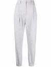 Brunello Cucinelli Cropped Track Pants In Grau