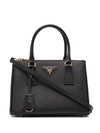 Prada Mini Galleria Tote Bag In Schwarz