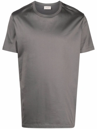 Low Brand Solid-colour Crewneck T-shirt In Grau