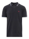 Peuterey Embroidered Logo Polo Shirt In Blue