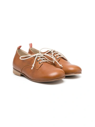 Pèpè Kids' Marco Lace-up Shoes In Brown