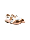 Pèpè Roberta Leather Sandals In Blue