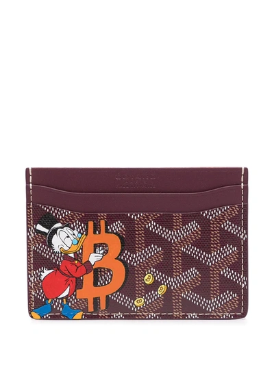 Pre-owned Goyard St Sulpice Cardholder In Red