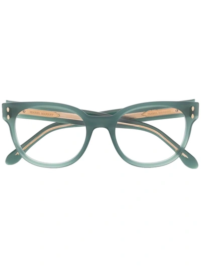 Isabel Marant Eyewear Rounded Cat-eye Sunglasses In Green