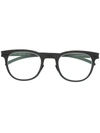 Mykita Rounded-frame Glasses In Black
