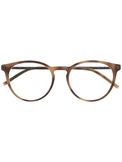 Mykita Rounded Tortoiseshell Glasses In Brown