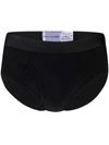 Comme Des Garçons Shirt X Sunspel Cotton-jersey Briefs In Black