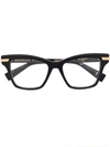 Balmain Sentinelle I Rectangular Frame Glasses In Black
