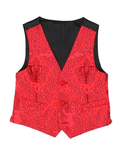 Dolce & Gabbana Babies' Vests In Red