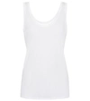 The Row Thomaston Scoop-neck Jersey Tank In White