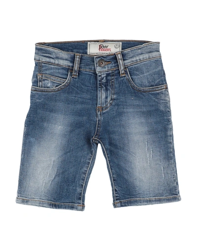 Roy Rogers Kids' Denim Shorts In Blue