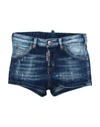 Dsquared2 Stonewashed-effect Denim Shorts In Blue