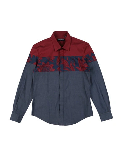 Antony Morato Kids' Denim Shirts In Blue