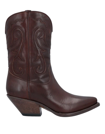 Buttero Ankle Boots In Cocoa