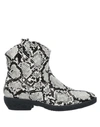 Francesco Milano Ankle Boots In White