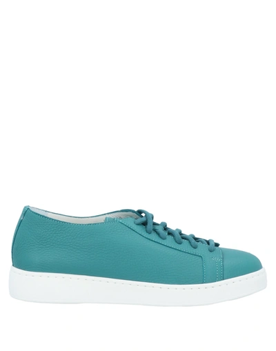 Santoni Sneakers In Green