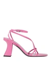 By Far Kersti Strappy Sandals In Fuchsia