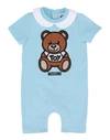 Moschino Baby One-pieces In Sky Blue