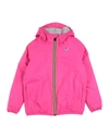 K-way Kids' Jackets In Fuchsia