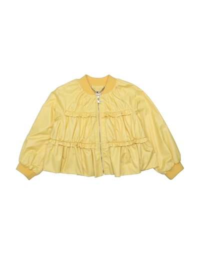 Elisabetta Franchi Kids' Jackets In Yellow