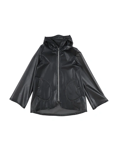 Herno Kids' Overcoats In Black