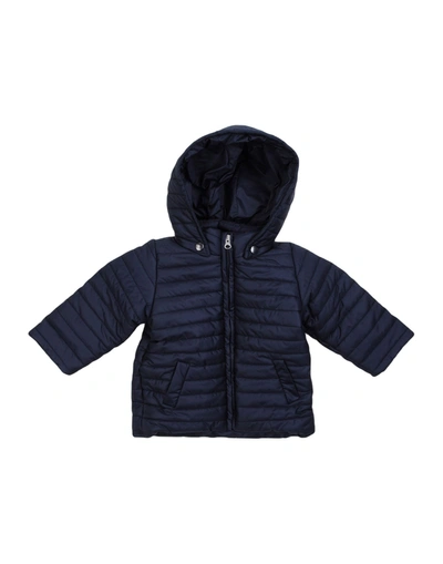 Muffin & Co. Kids' Synthetic Down Jackets In Dark Blue