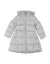 Add Kids' Down Jackets In Light Grey