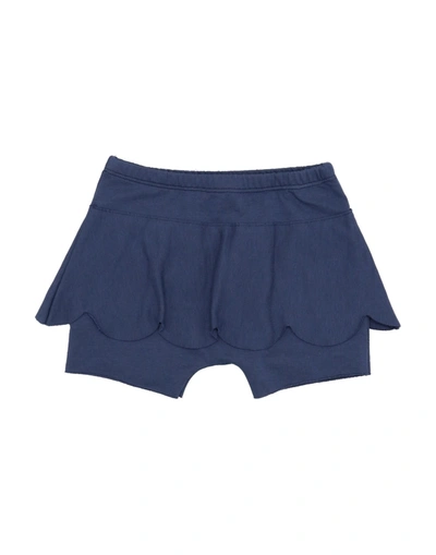 Frugoo Kids'  Newborn Girl Shorts & Bermuda Shorts Slate Blue Size 3 Cotton, Elastane