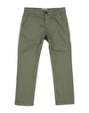 Fred Mello Kids' Casual Pants In Military Green