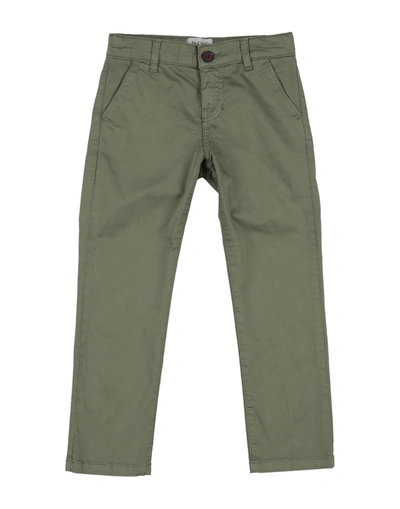Fred Mello Kids' Casual Pants In Military Green