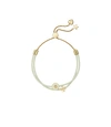 Tory Burch Kira Enamel Slider Bracelet In Tory Gold / New Ivory