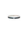 Tory Burch Kira Enameled Slim Bracelet In Tory Silver / Tory Navy