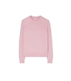 Tory Burch Cashmere Sweater With Sequins In Rosy Pink